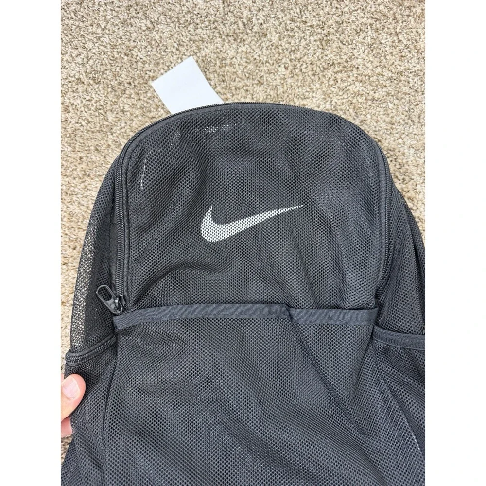 Nike Brasilia Mesh Backpack Flint Grey Gym School Training Travel BA6050 026 NEW